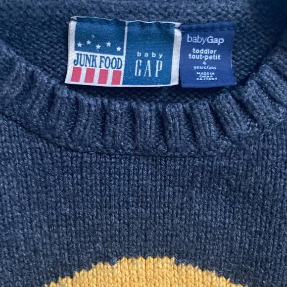 Junk Food/Baby Gap Knitted Batman Sweater Size 4T - Picture 2 of 3